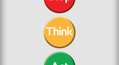 Stop think act buttons