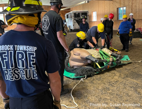 Large Animal Emergency Rescue workshop using a glide as special equipment
